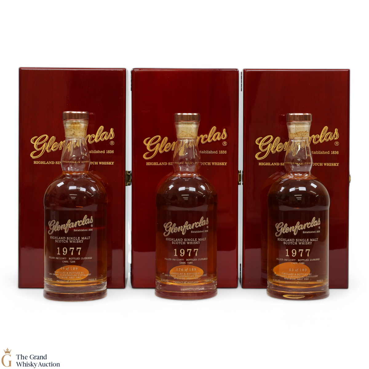 Glenfarclas - 44 Year Old 1977 - Single Cask #7284 (3x70cl)
