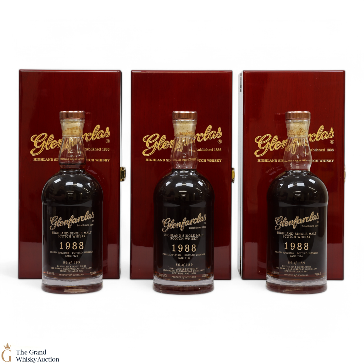 Glenfarclas - 33 Year Old 1988 - Single Cask #7124 (3x70cl)