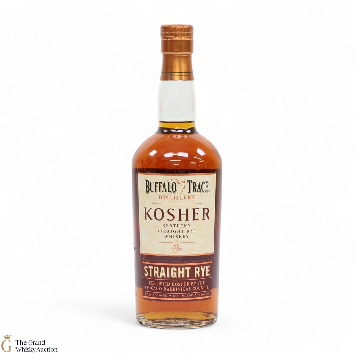 Buffalo Trace - Kosher Straight Rye Recipe 94 Proof 75cl