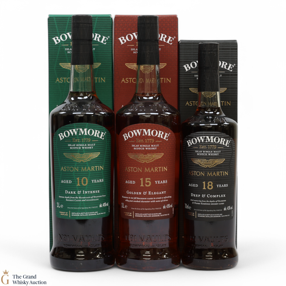 Bowmore - Aston Martin - Edition 7,8 & 9 (2x1L & 1x70cl)