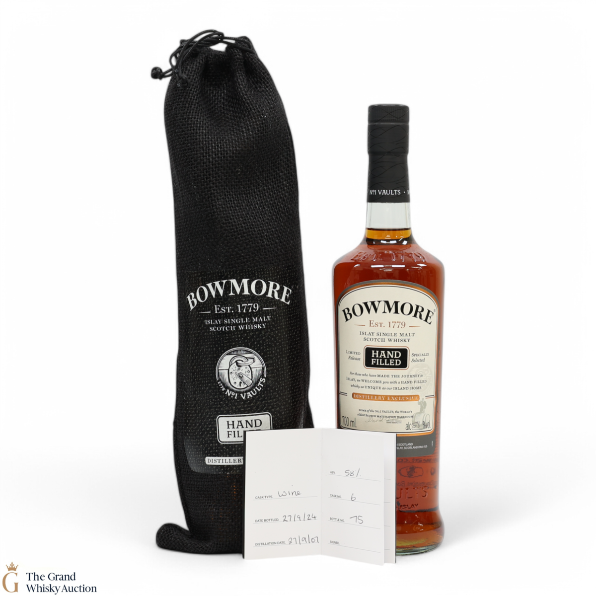 Bowmore - 17 Year Old 2007 - Celebratory Hand Fill Bottle - 50 Years of Bowmore Distillery