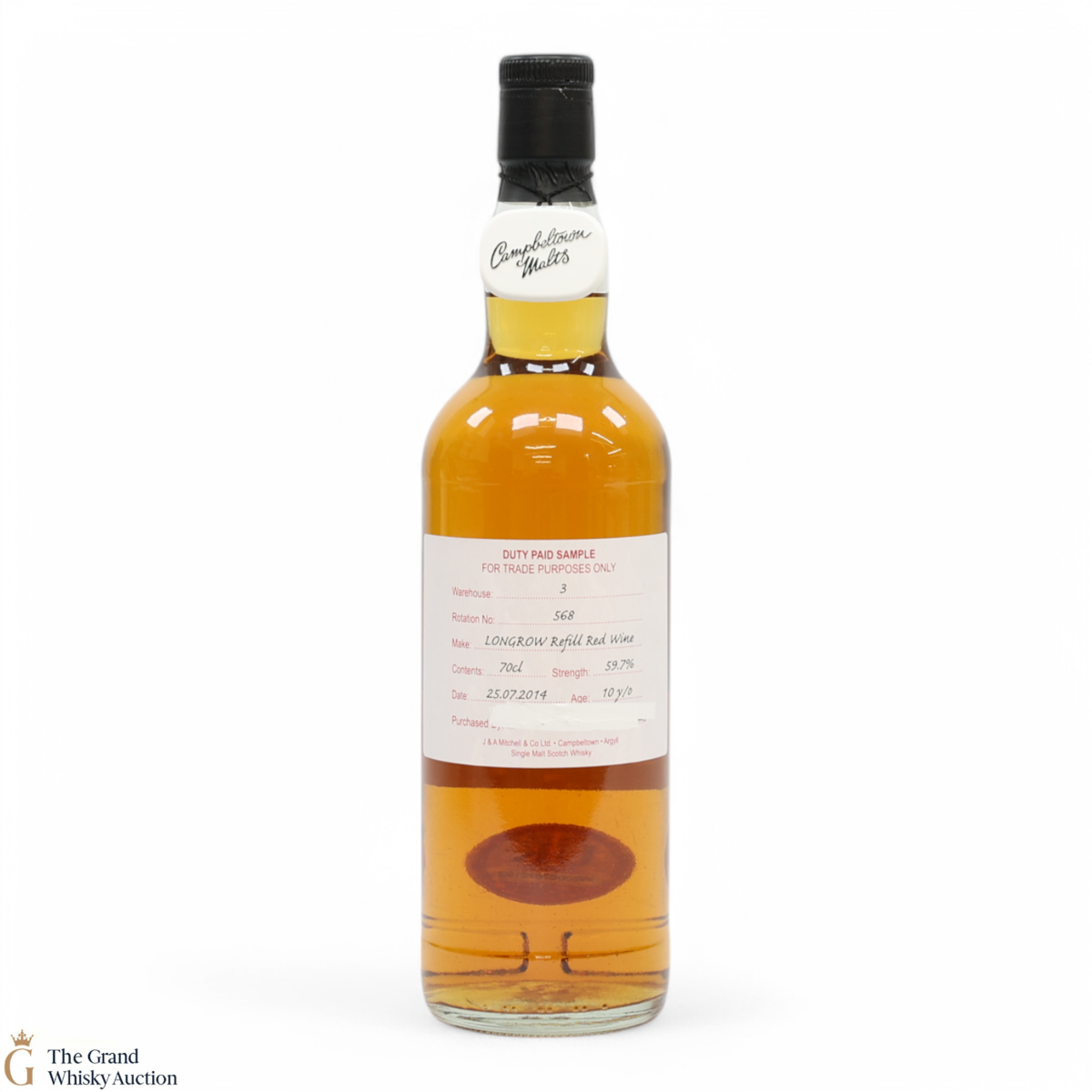 Longrow - 10 Year Old 2014 Refill Red Wine - Duty Paid Sample 59.7%