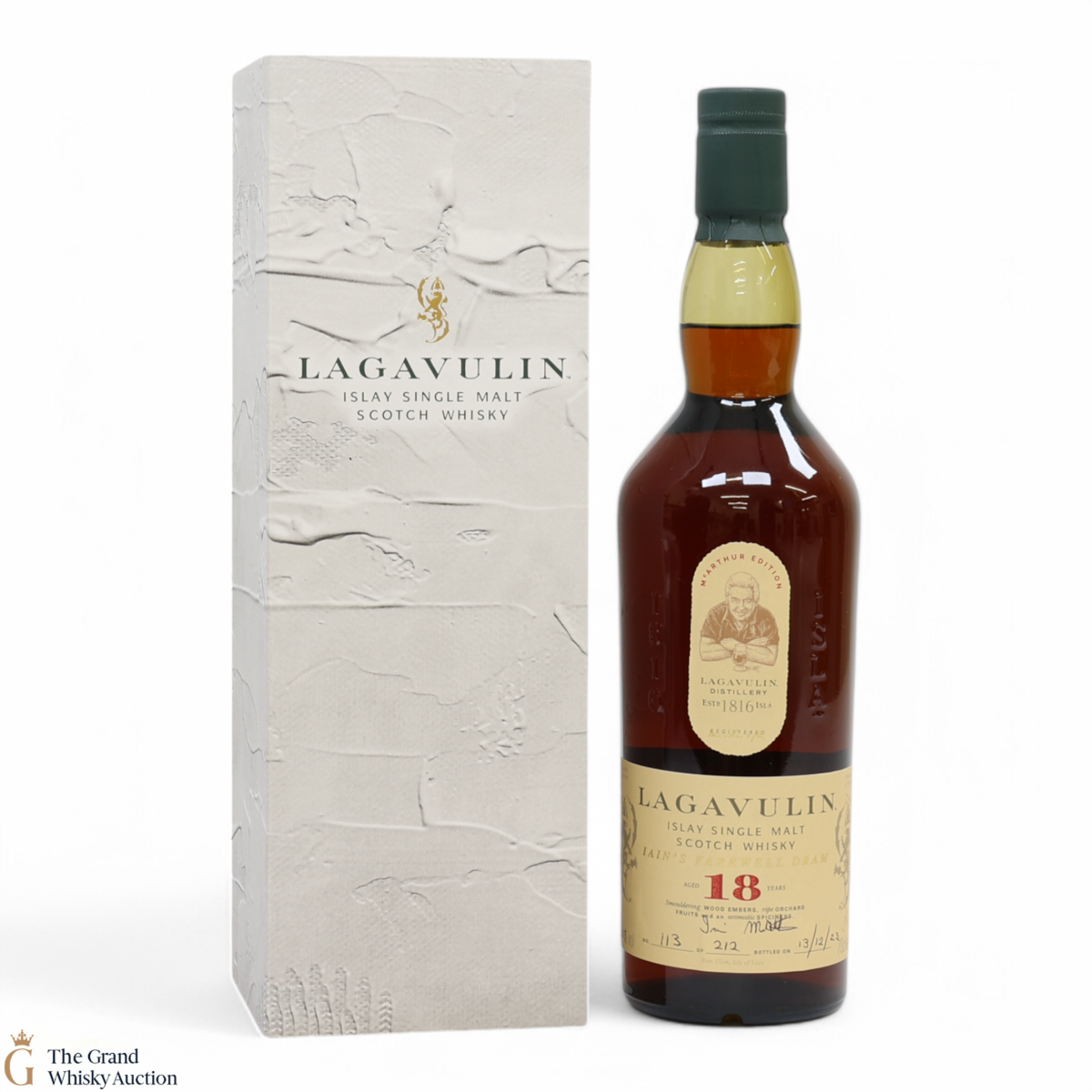 Lagavulin - 18 Year Old - Iain's Farewell Dram (SIGNED)