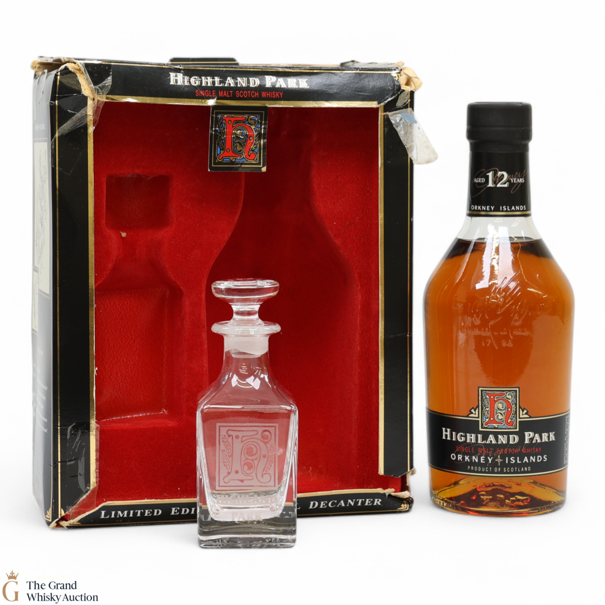 Highland Park - 12 Year Old (1990s) Decanter Gift Set