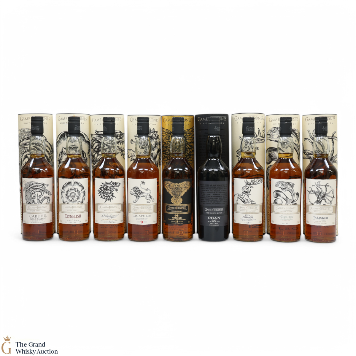 Game of Thrones - Limited Editions - 9 x 70cl (with Mortlach)