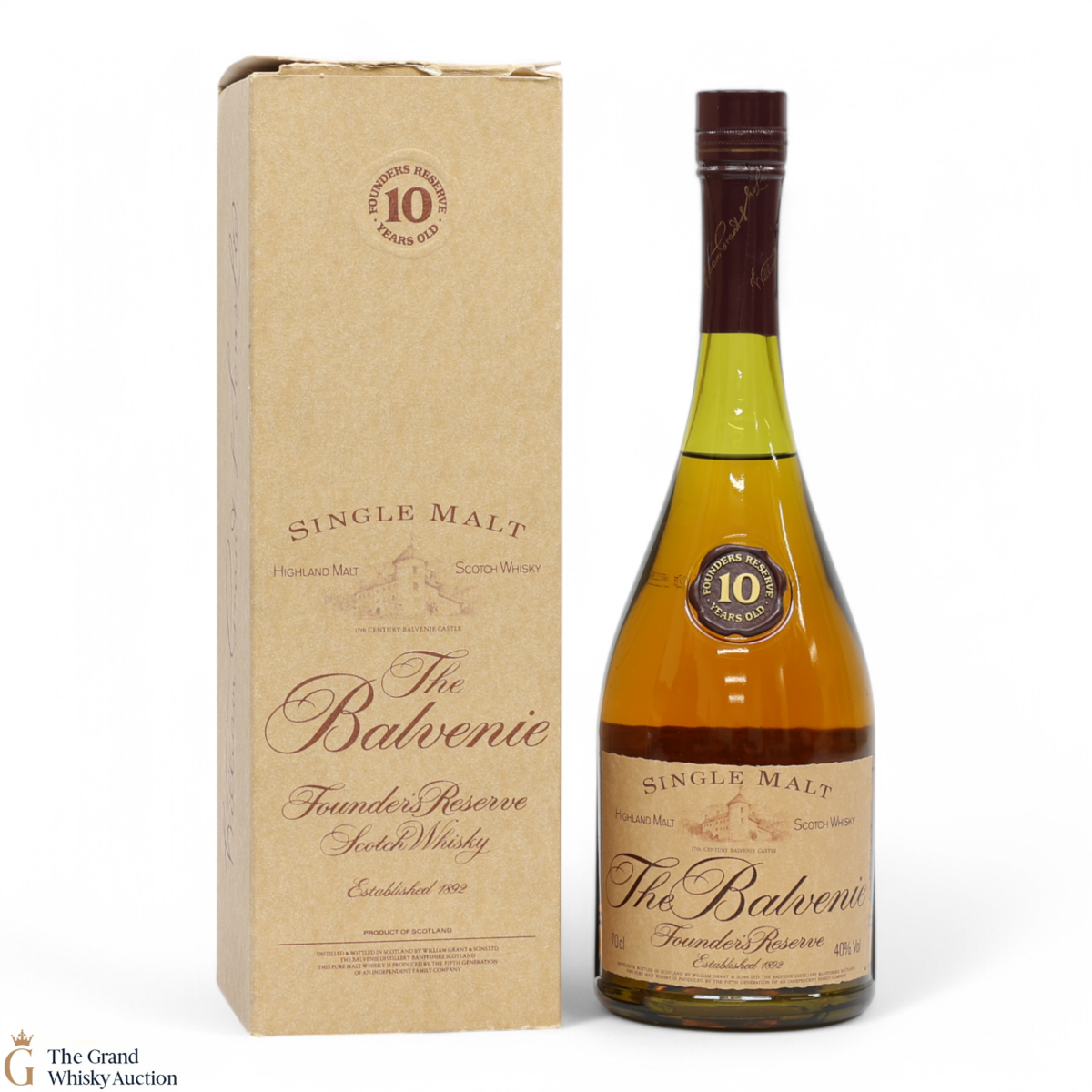 Balvenie - 10 Year Old - Founder's Reserve - Cognac Bottle