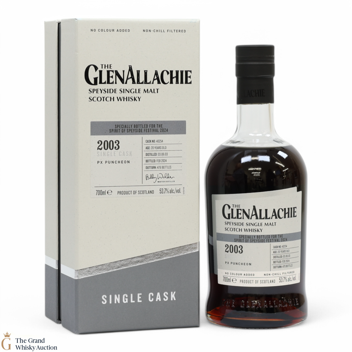 GlenAllachie - 20 Year Old 2003 - PX Cask #40254 - Spirit of Speyside 2024