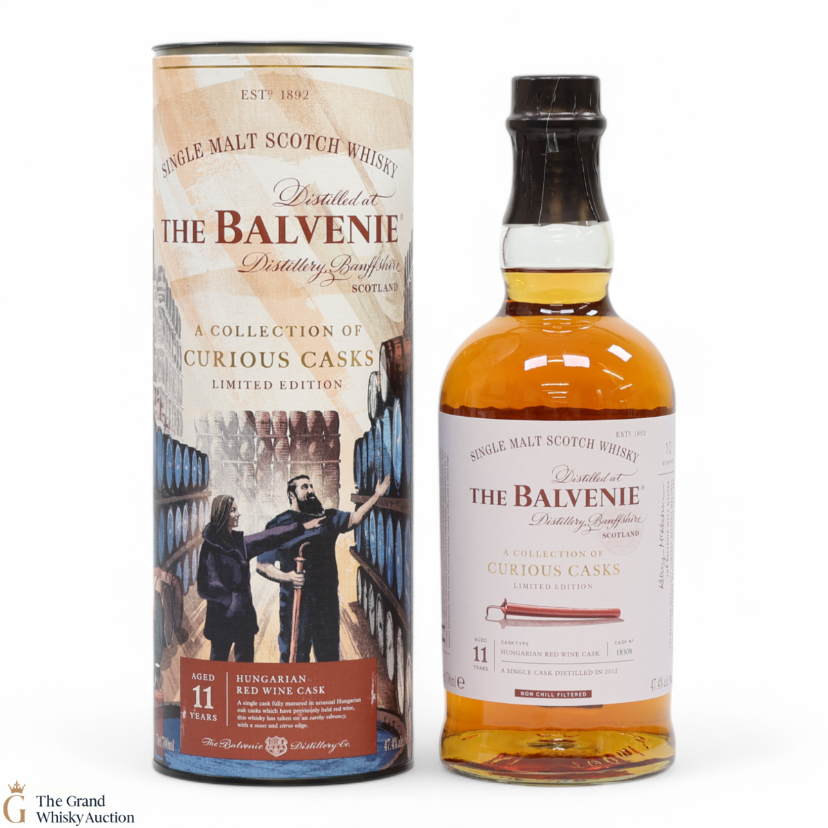 Balvenie  - 11 Year Old 2012 - Hungarian Red Wine Cask #18308 - A Collection of Curious Casks 