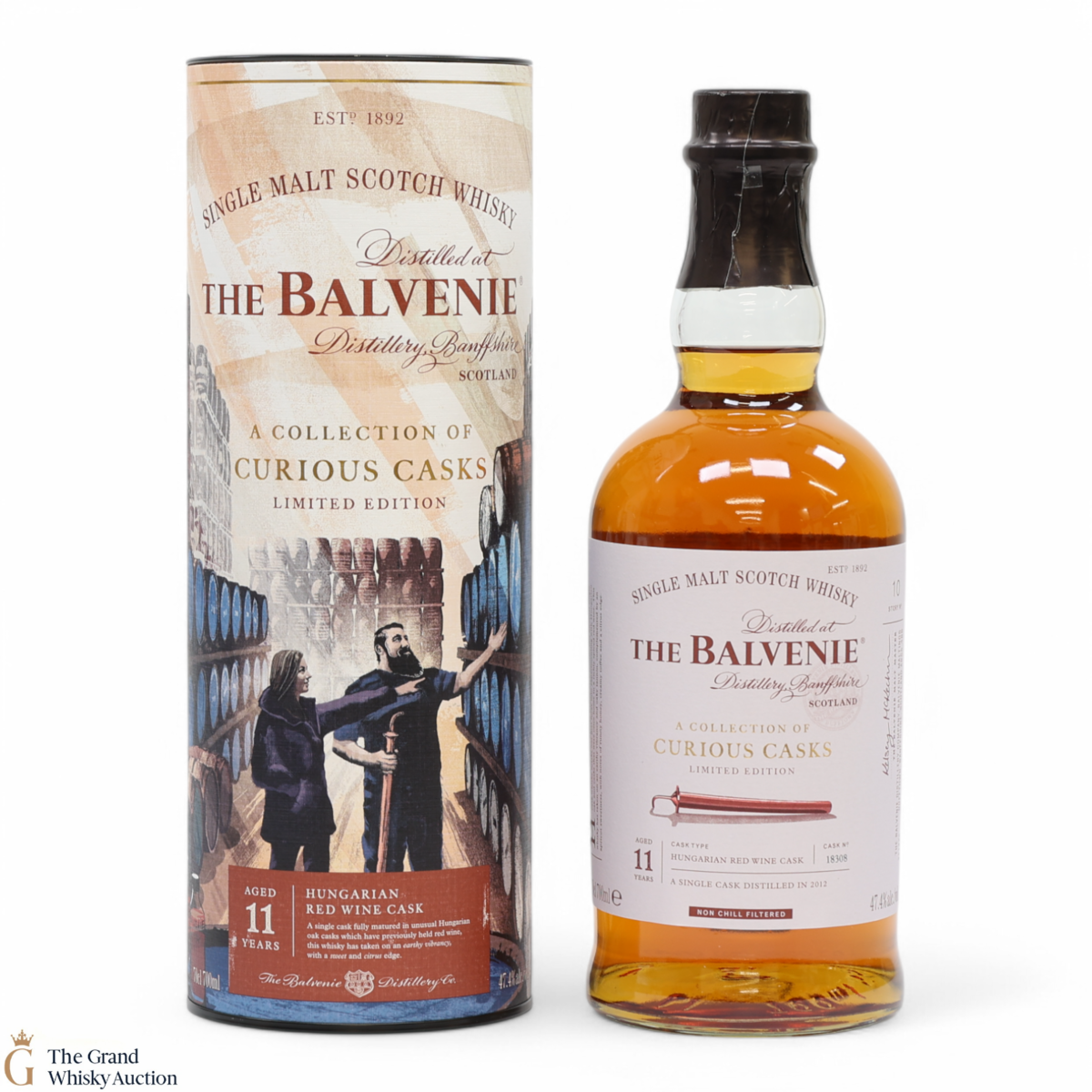 Balvenie  - 11 Year Old 2012 - Hungarian Red Wine Cask #18308 - A Collection of Curious Casks 