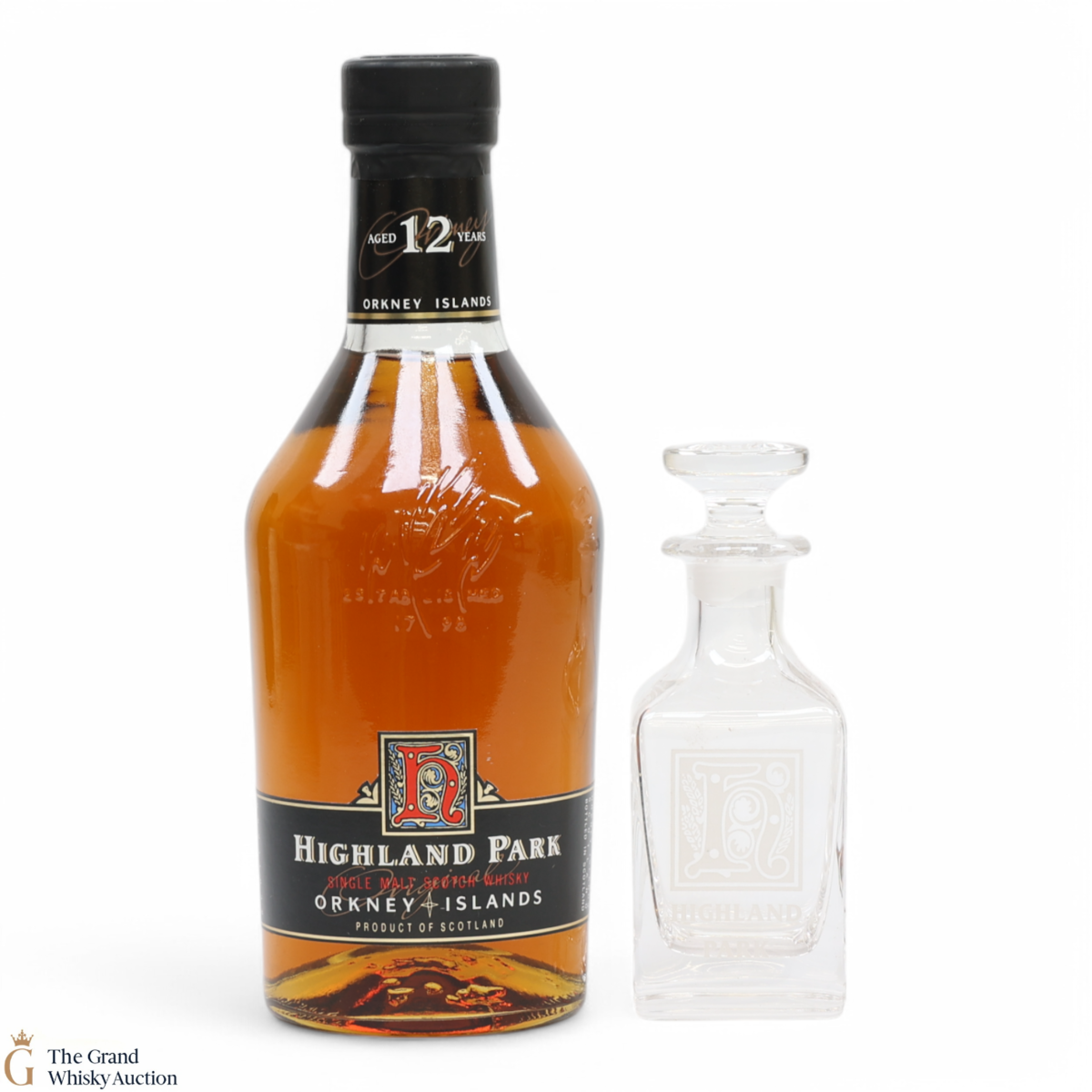 Highland Park - 12 Year Old (1990s) Decanter Set