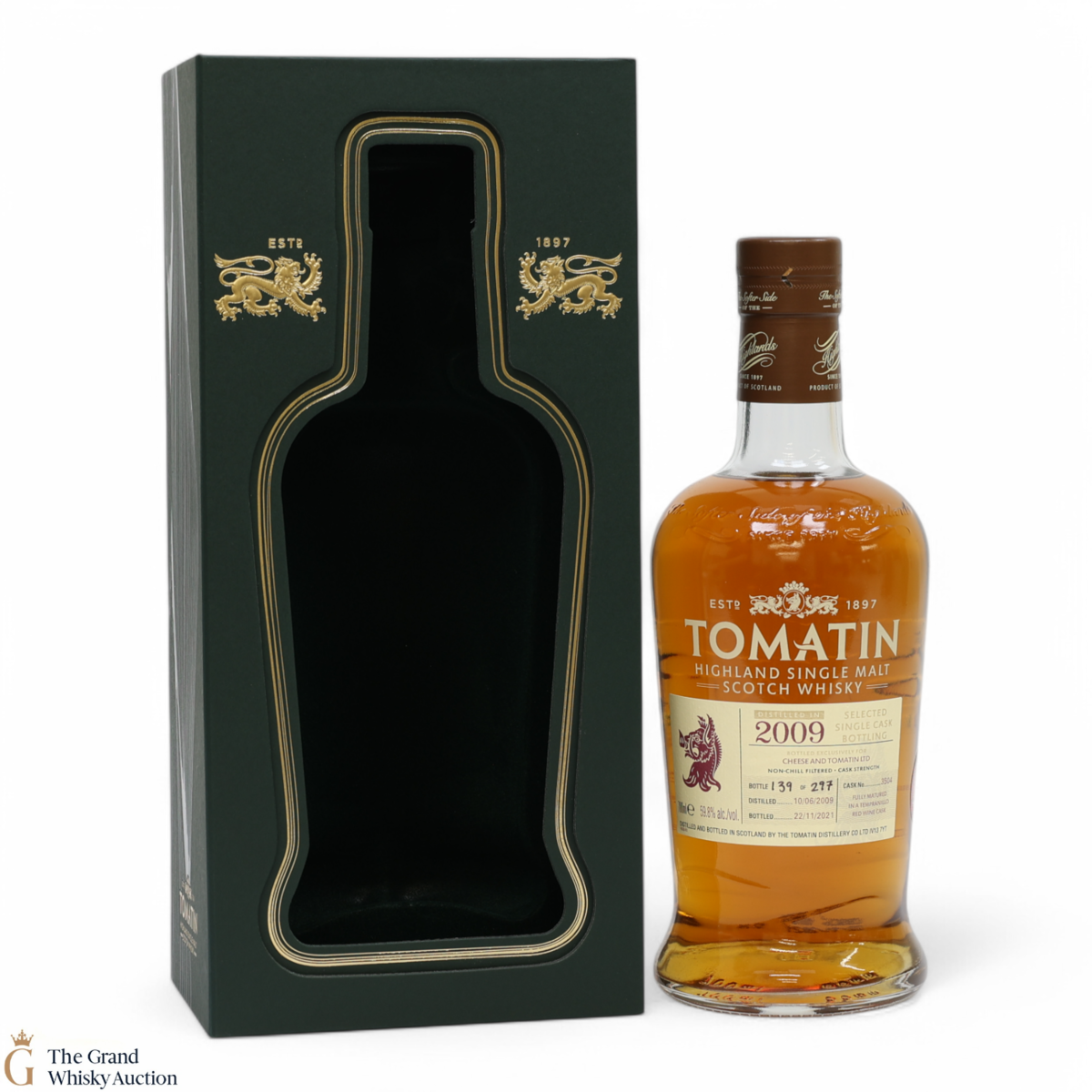 Tomatin - 2009 Red Wine Cask #3504 For Cheese And Tomatin
