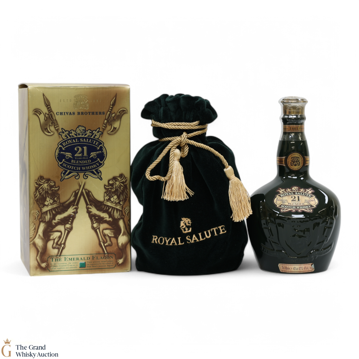 Chivas - Royal Salute - 21 Year Old - Emerald Flagon