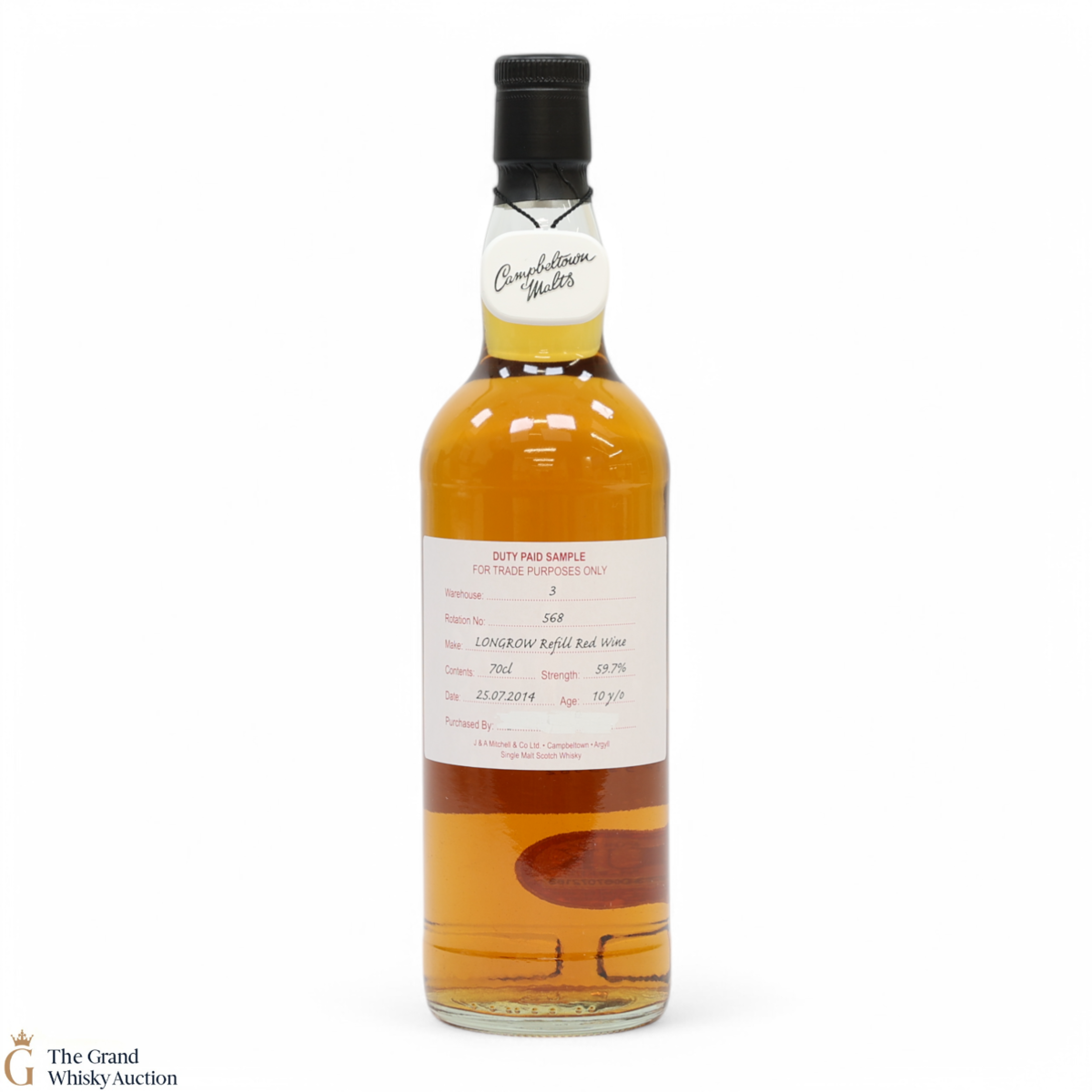 Longrow - 10 Year Old 2014 - Refill Red Wine - Duty Paid Sample 59.7%