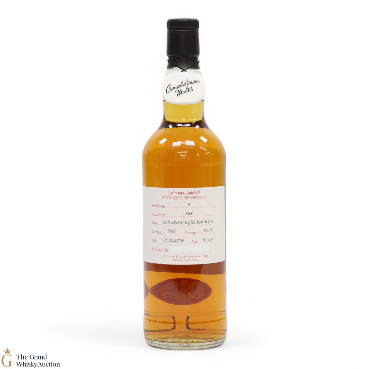 Longrow - 10 Year Old 2014 - Refill Red Wine - Duty Paid Sample 59.7%