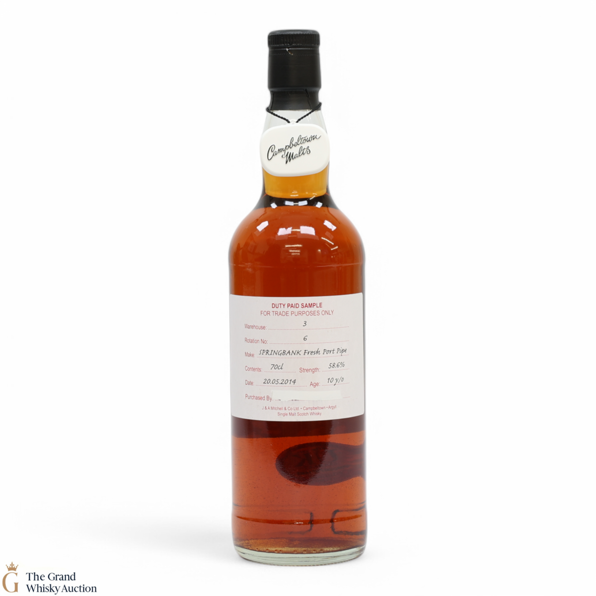Springbank - 10 Year Old 2014 - Fresh Port Pipe - Duty Paid Sample 58.6%