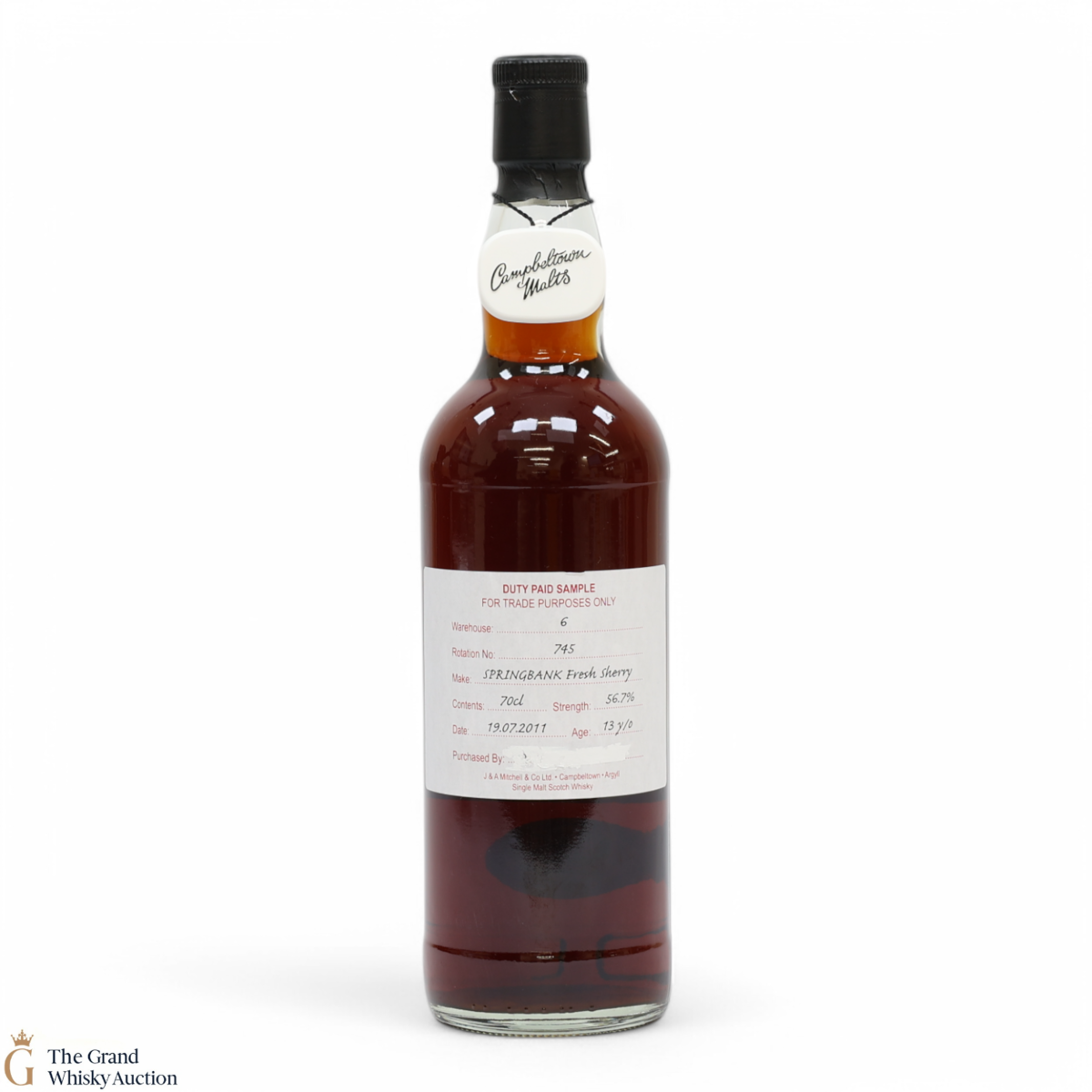 Springbank - 13 Year Old 2011 - Fresh Sherry - Duty Paid Sample 56.7%