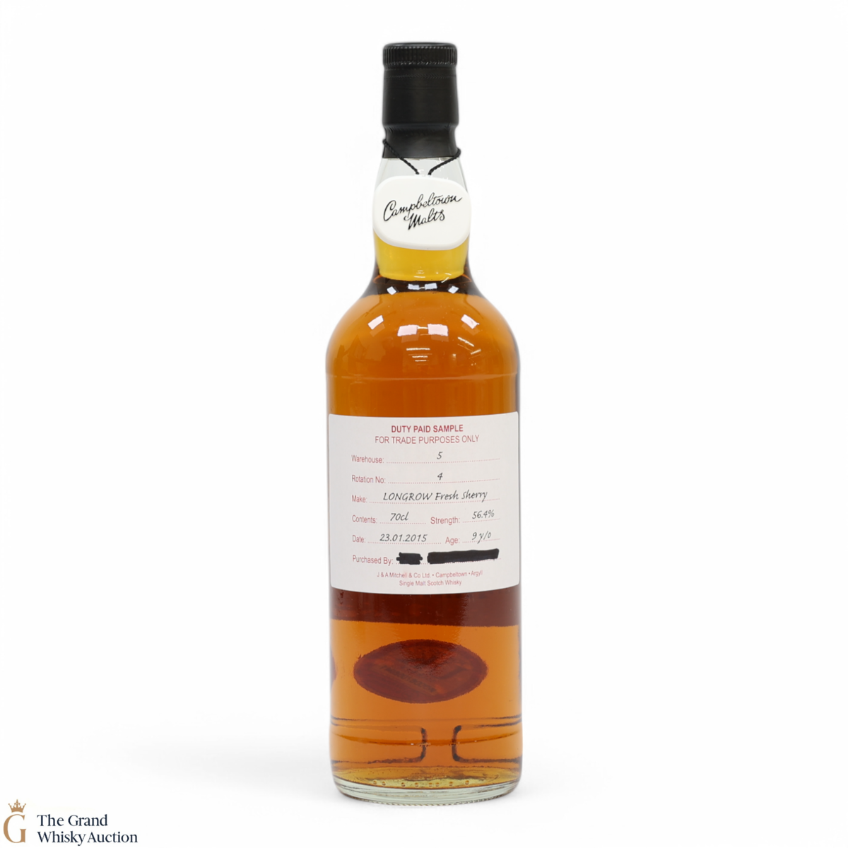 Longrow - 9 Year Old 2015 - Fresh Sherry - Duty Paid Sample 56.4%