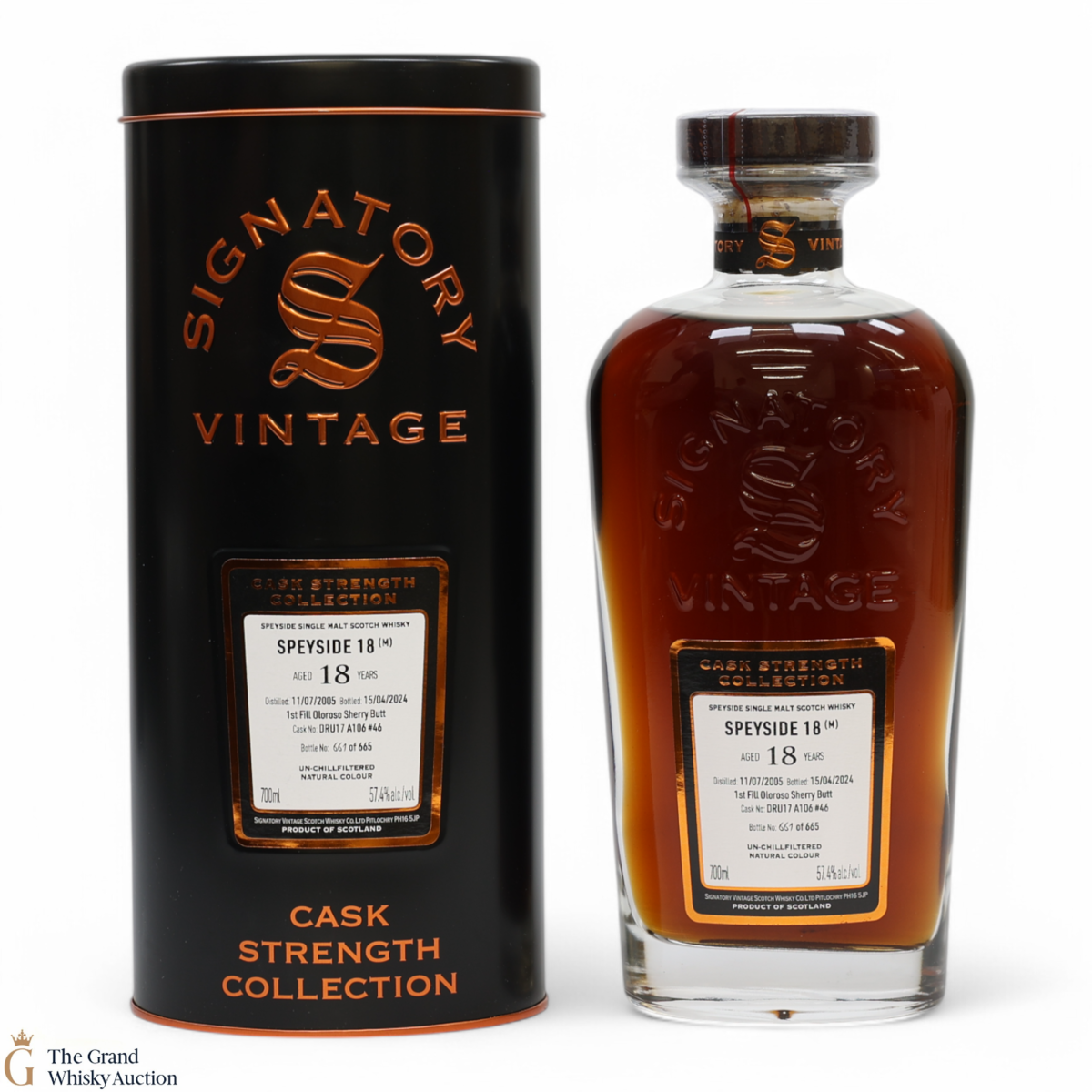Speyside - 18 Year Old 2005 1st Fill Oloroso Sherry Butt Signatory #46