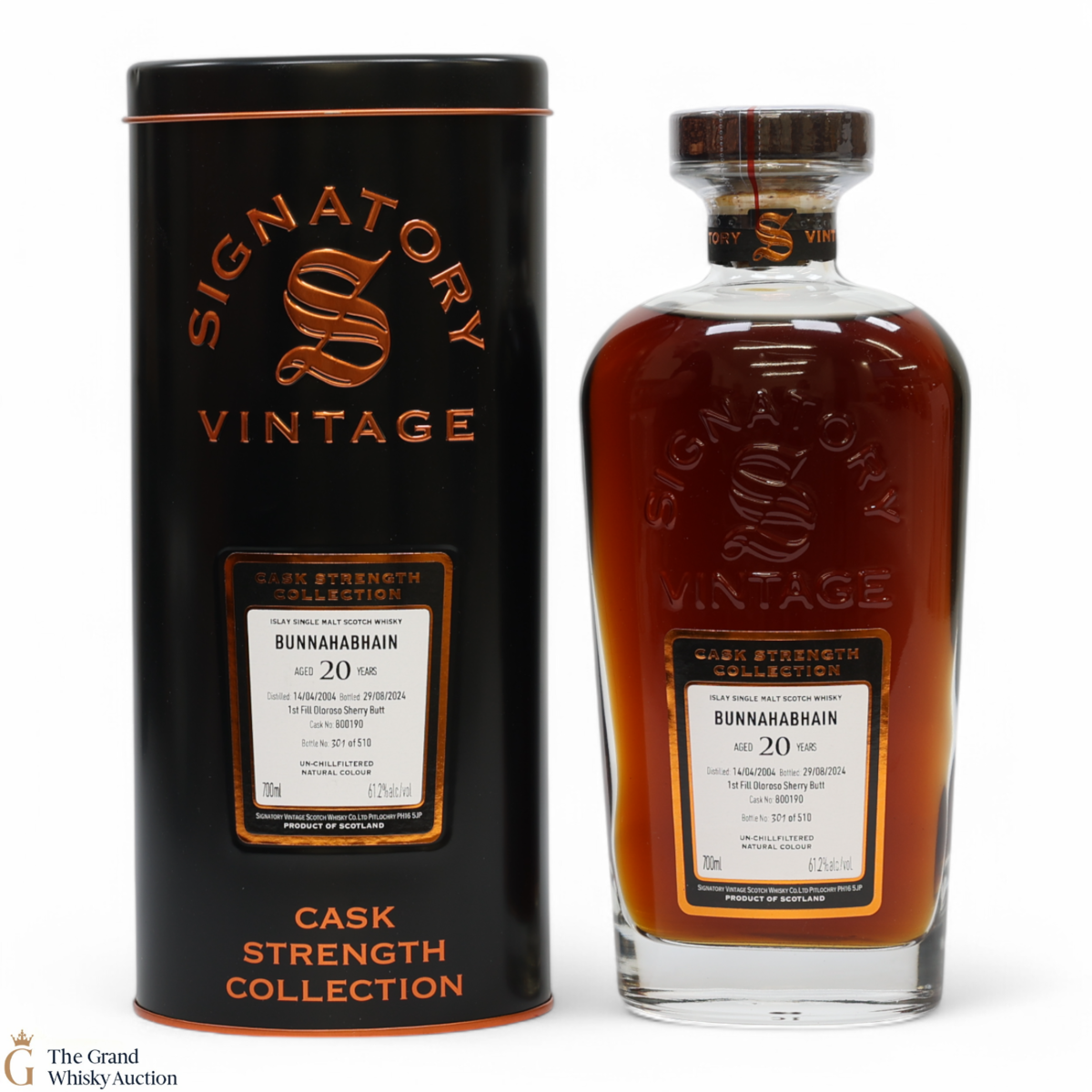 Bunnahabhain - 20 Year Old 2004 1st Fill Oloroso Sherry Butt Signatory #800190
