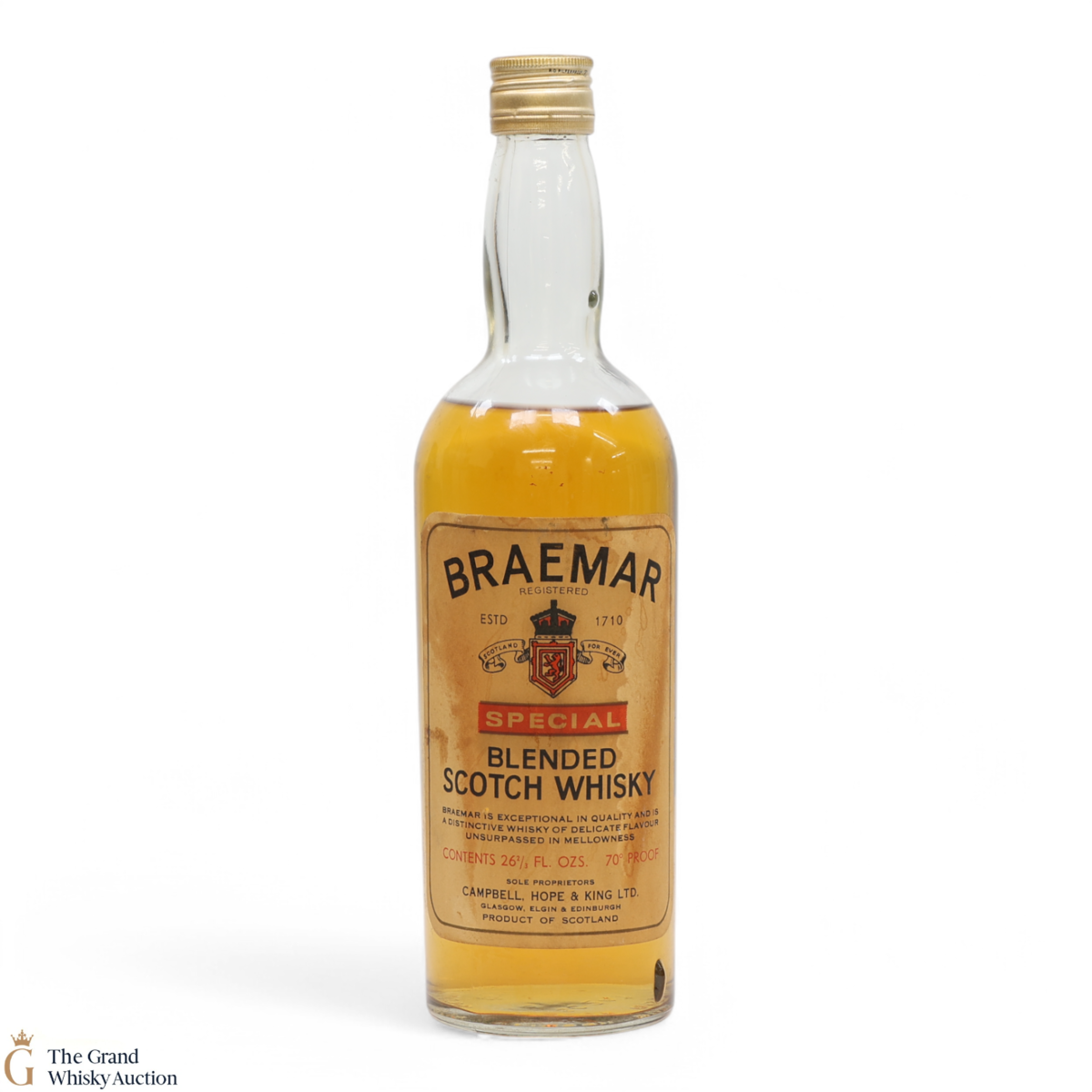 Braemar - Special Blended Whisky (26 2/3 Fl Ozs)