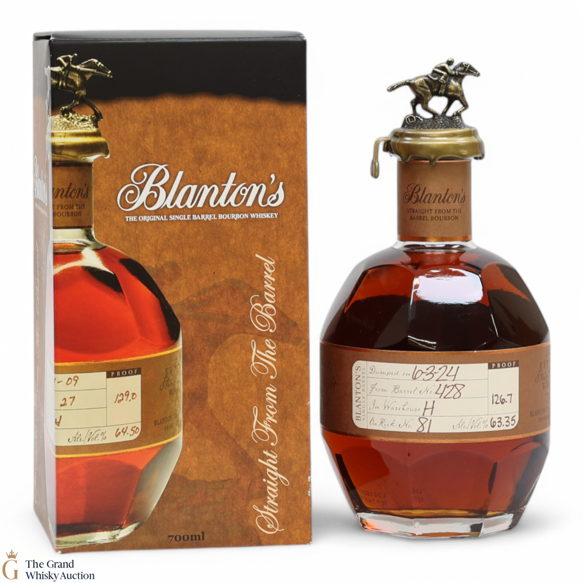 Blanton's - Straight From The Barrel - Cask Strength (63.35% ABV)