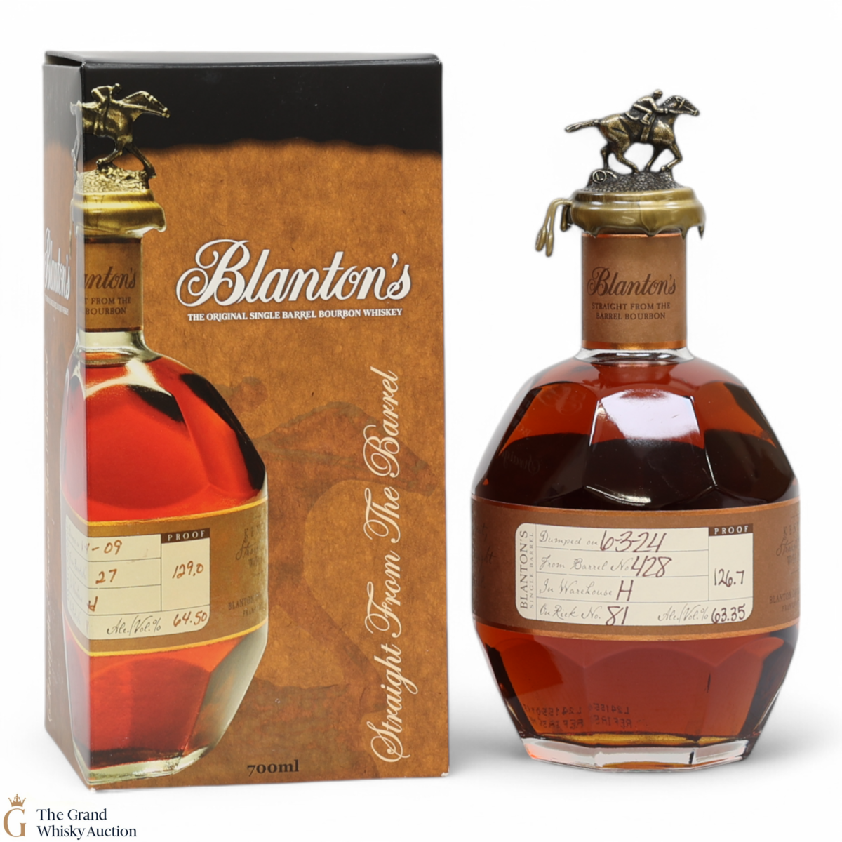 Blanton's - Straight From The Barrel - Cask Strength (63.35% ABV)