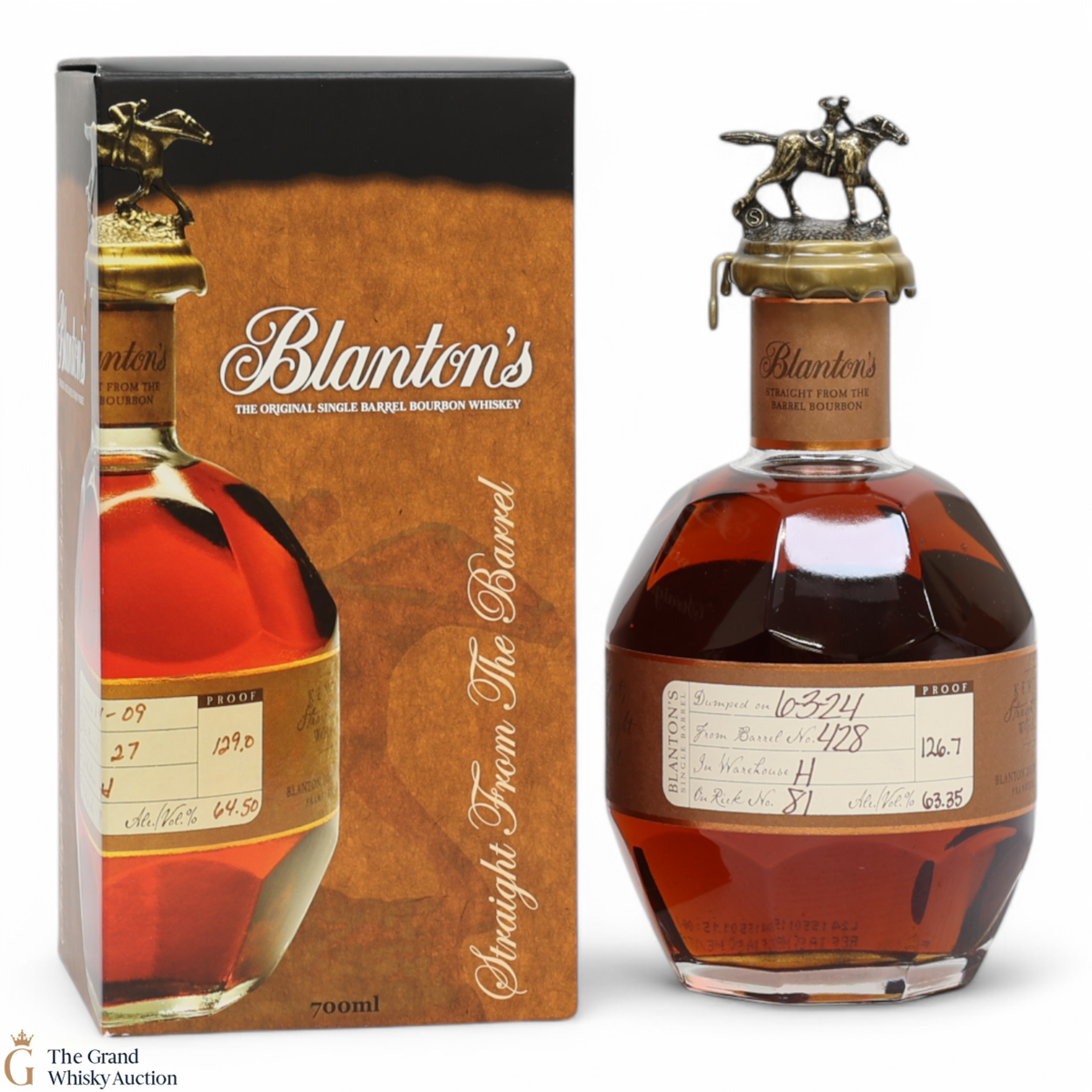 Blanton's - Straight From The Barrel - Cask Strength (63.35% ABV)