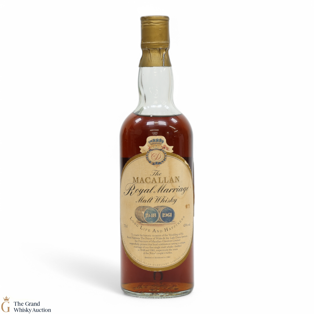Macallan - 1948 - 1961 Royal Marriage 1981 (75cl) Duty Free Export