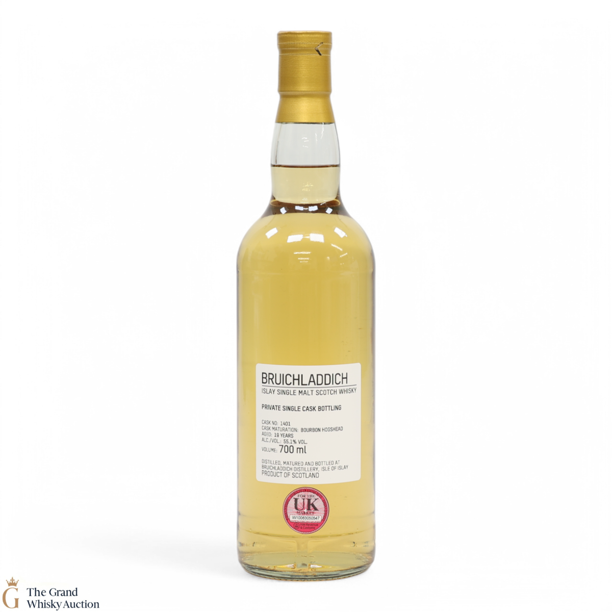 Bruichladdich - 19 Year Old - 1st Fill Bourbon Hogshead #1401 - Private Cask