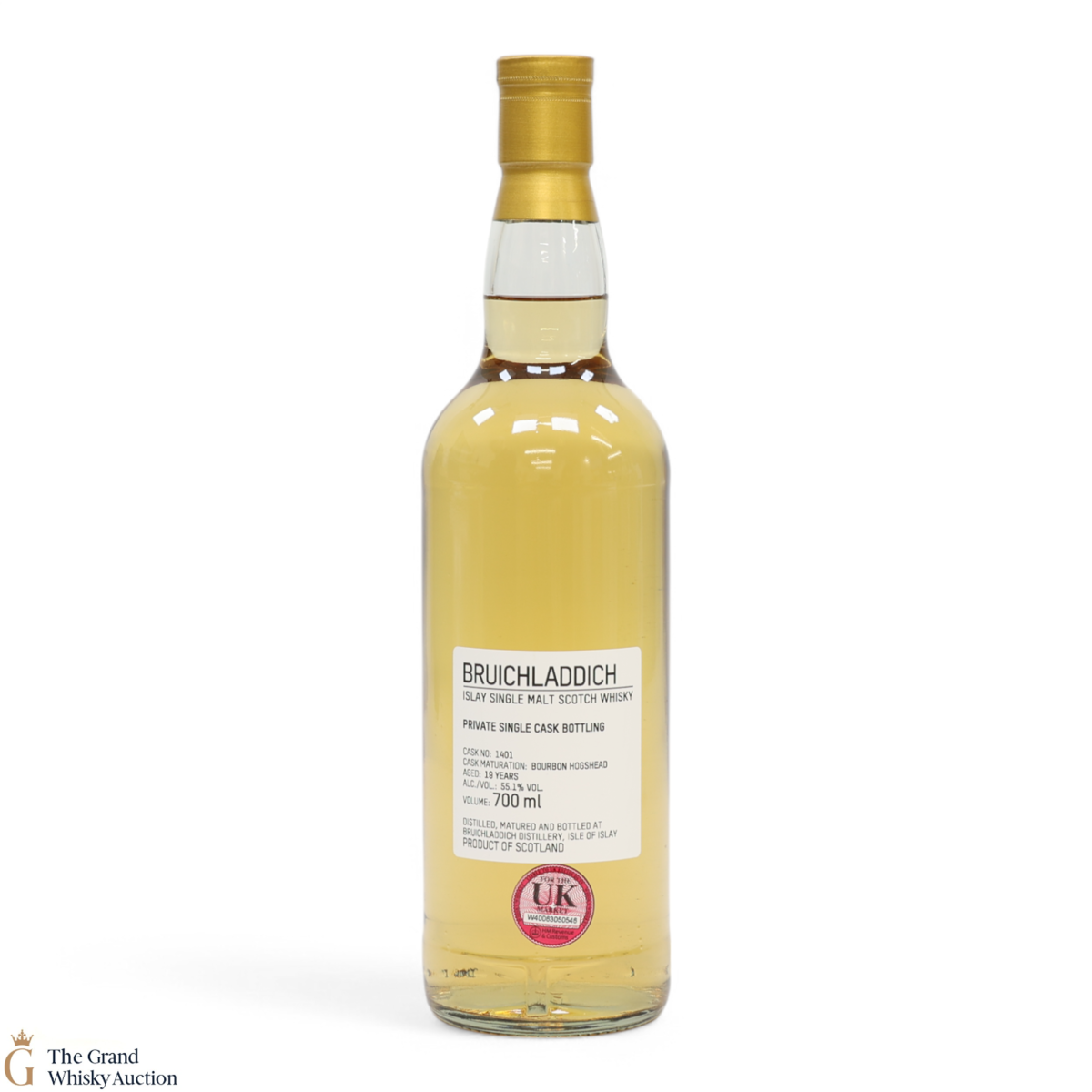 Bruichladdich - 19 Year Old - 1st Fill Bourbon Hogshead #1401 - Private Cask