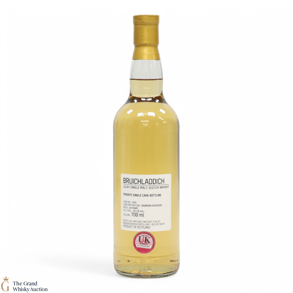 Bruichladdich - 19 Year Old - 1st Fill Bourbon Hogshead #1401 - Private Cask