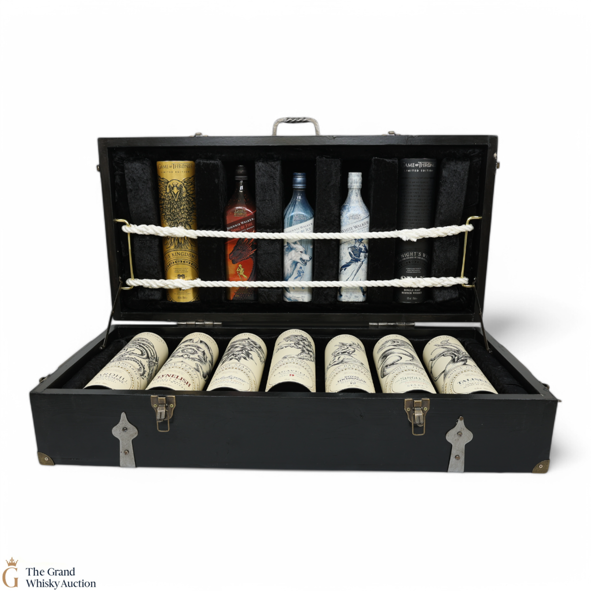 Game Of Thrones - Custom-made Chest & Set (11x70cl & 1x1L)