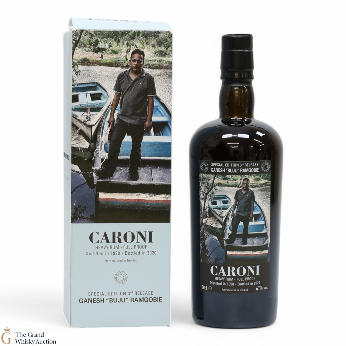Caroni - 1998 Heavy Rum - Ganesh "Buju" Ramgobie - 3rd Release
