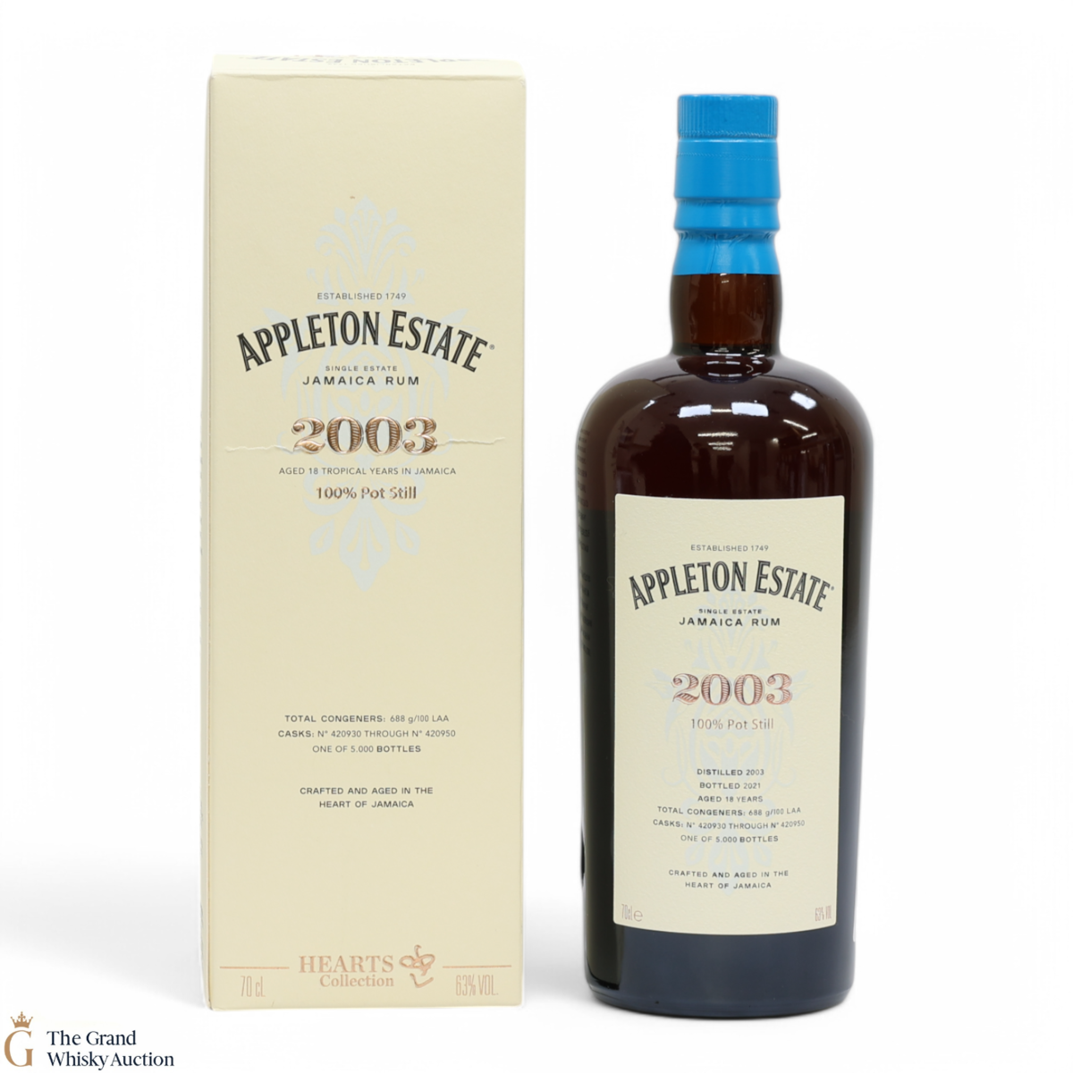 Appleton Estate - 18 Year Old 2003 Velier - Hearts Collection (Rum)