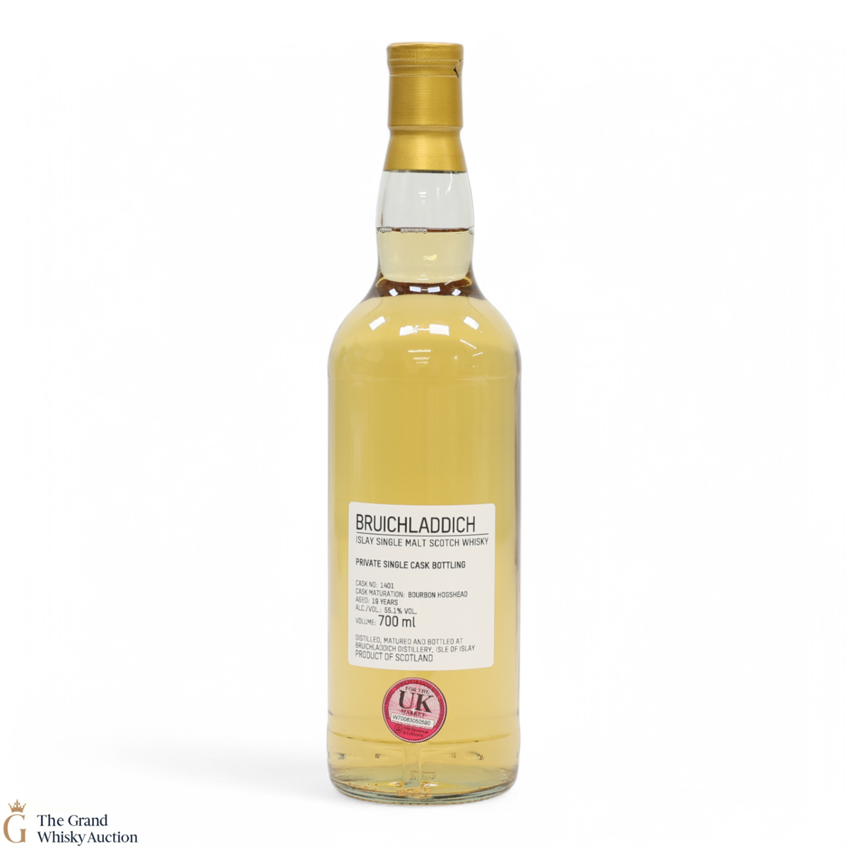 Bruichladdich - 19 Year Old - 1st Fill Bourbon Hogshead #1401 - Private Cask