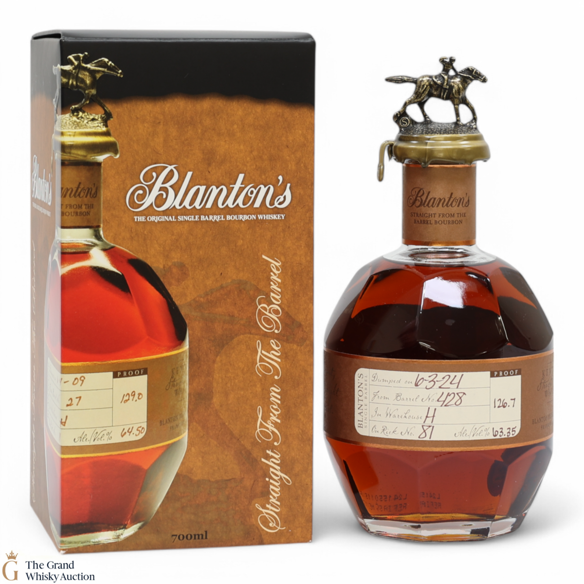 Blanton's - Straight From The Barrel - Cask Strength (63.35% ABV)