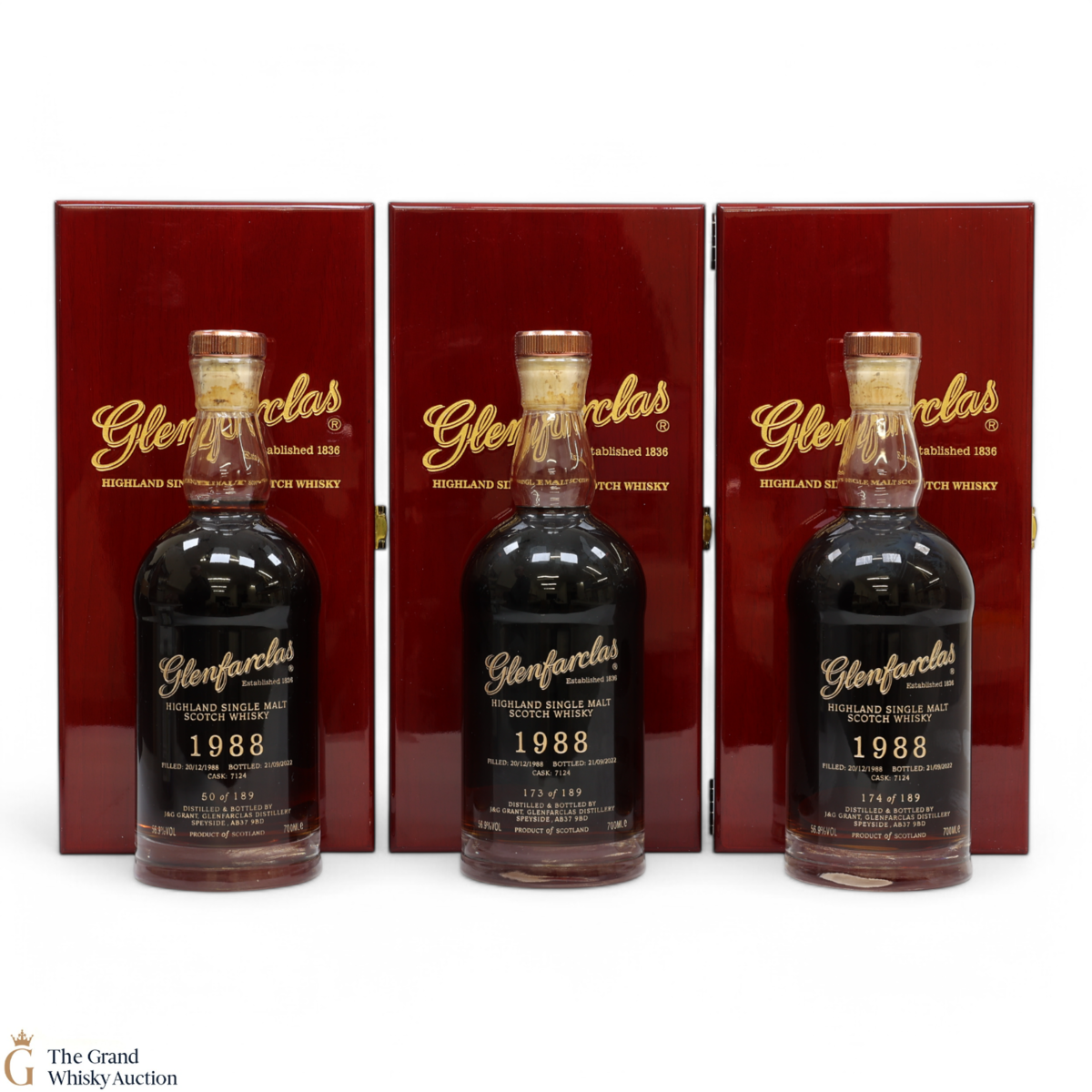 Glenfarclas - 33 Year Old 1988 - Single Cask #7124 (3x70cl)