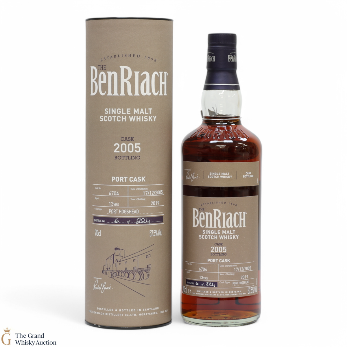 Benriach - 13 Year Old 2005 - Port Rum Cask #6704