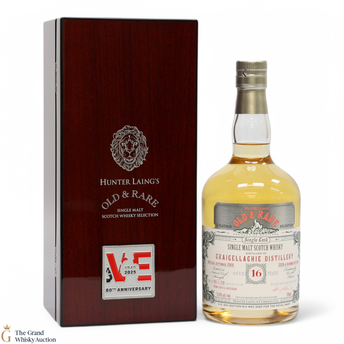 Craigellachie - 16 Year Old 2008 - Hunter Laing Old & Rare Platinum - VE Day 80th Anniversary