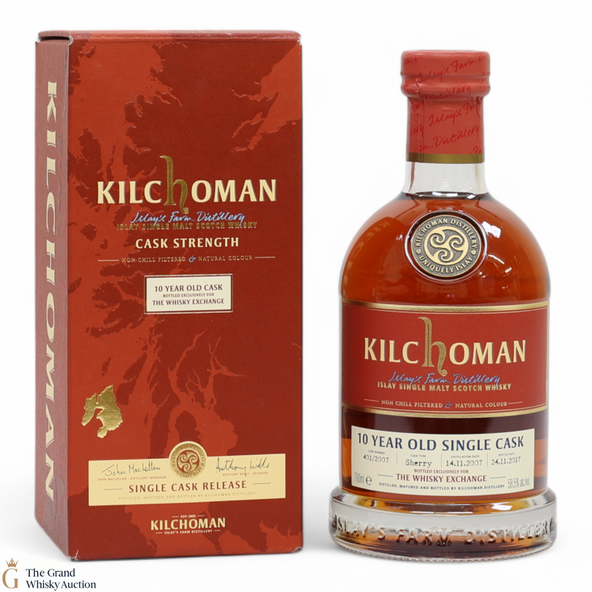Kilchoman - 10 Year Old 2007 - Single Sherry Cask #401 - The Whisky Exchange 