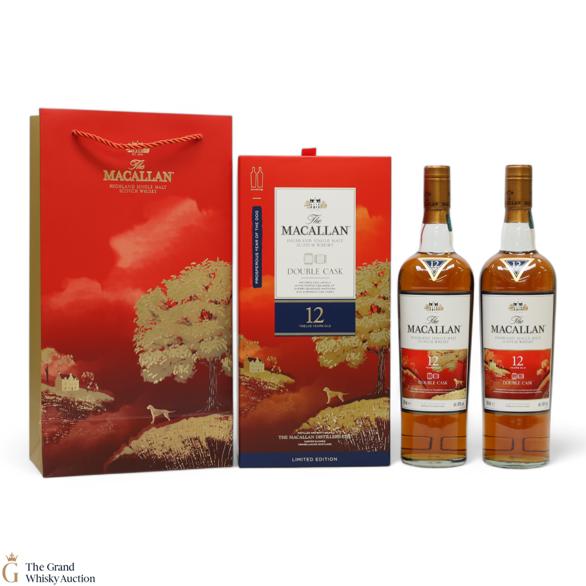 Macallan - 12 Year Old - Double Cask - Year of the Dog (2 x 70cl) 