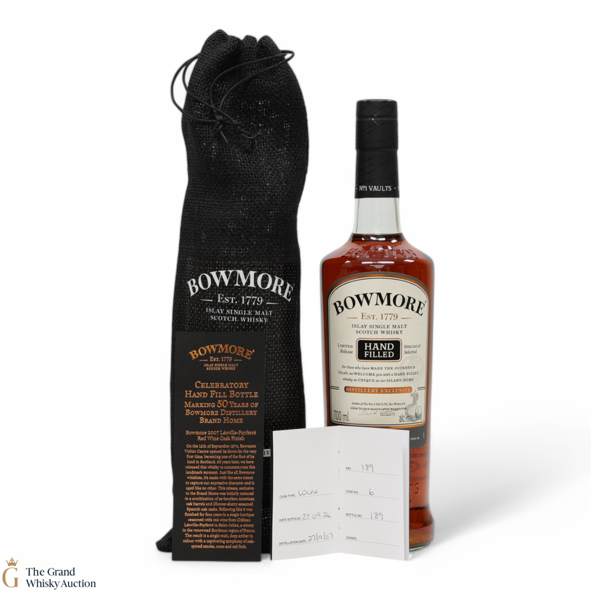 Bowmore - 17 Year Old 2007 - Celebratory Hand Fill Bottle - 50 Years of Bowmore Distillery