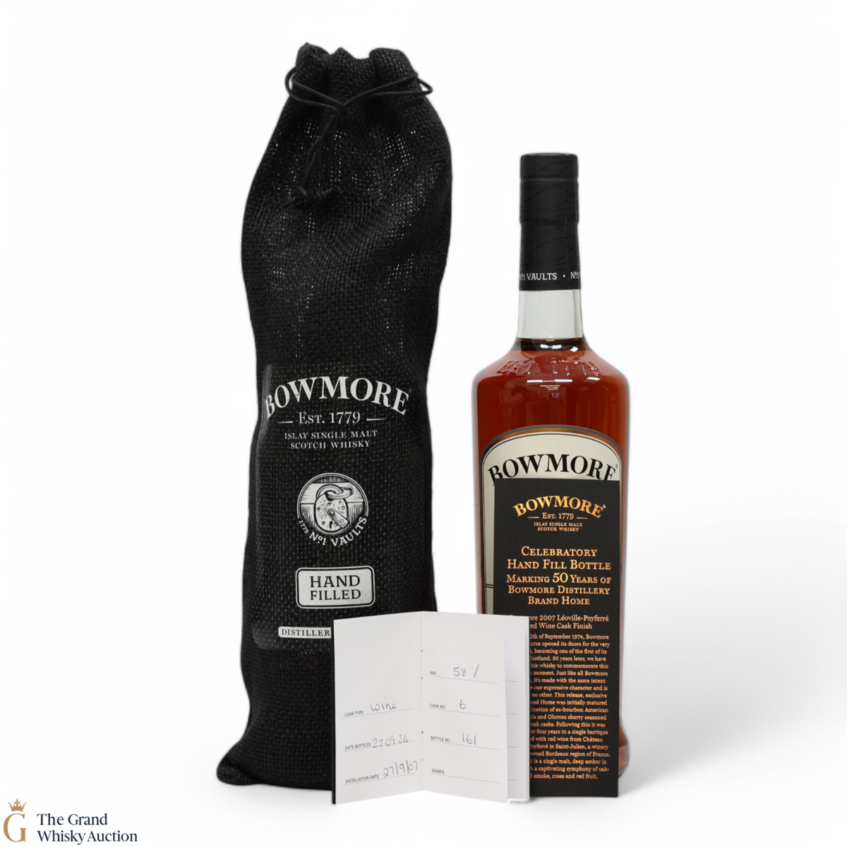 Bowmore - 17 Year Old 2007 - Celebratory Hand Fill Bottle - 50 Years of Bowmore Distillery