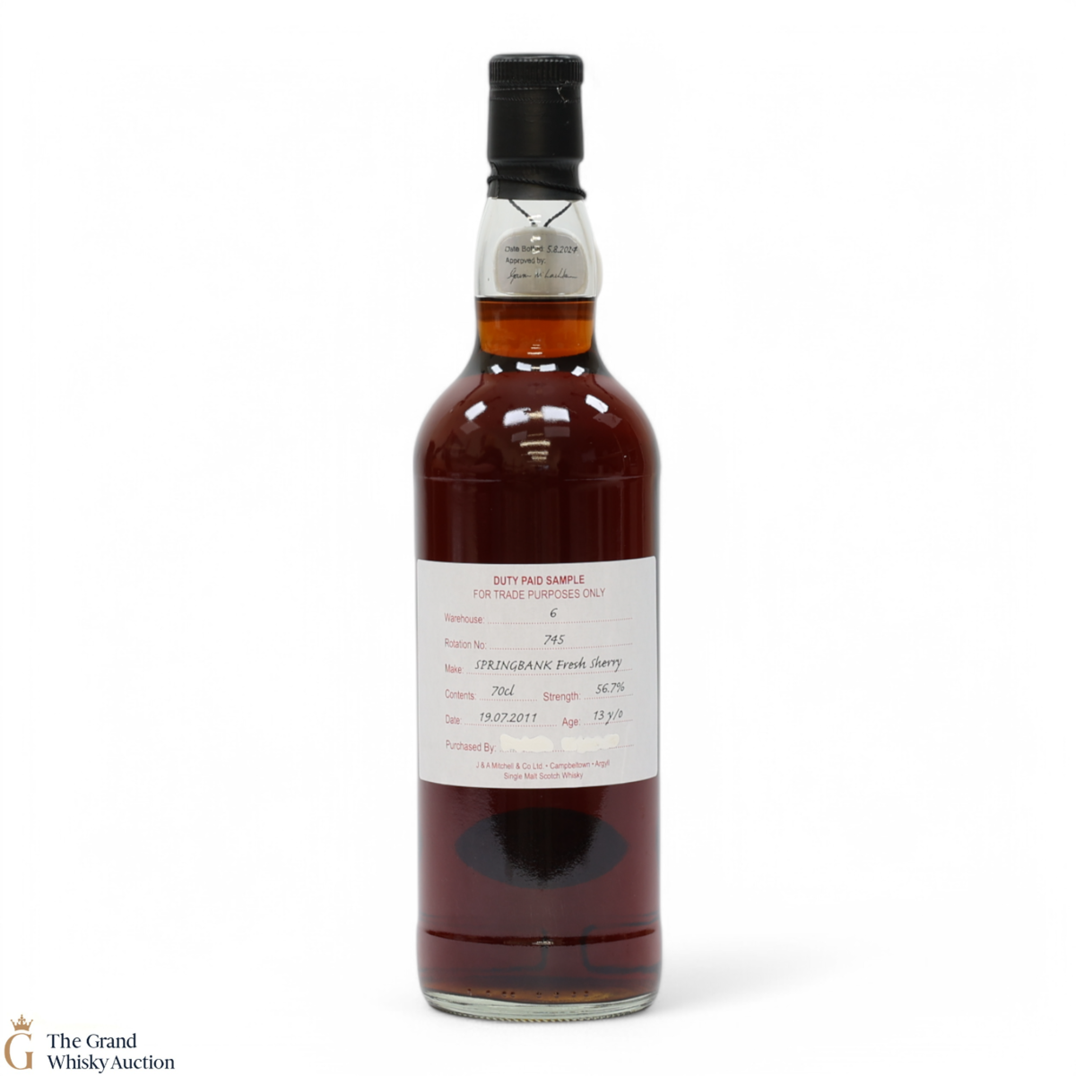 Springbank - 13 Year Old 2011 - Fresh Sherry - Duty Paid Sample 56.7%