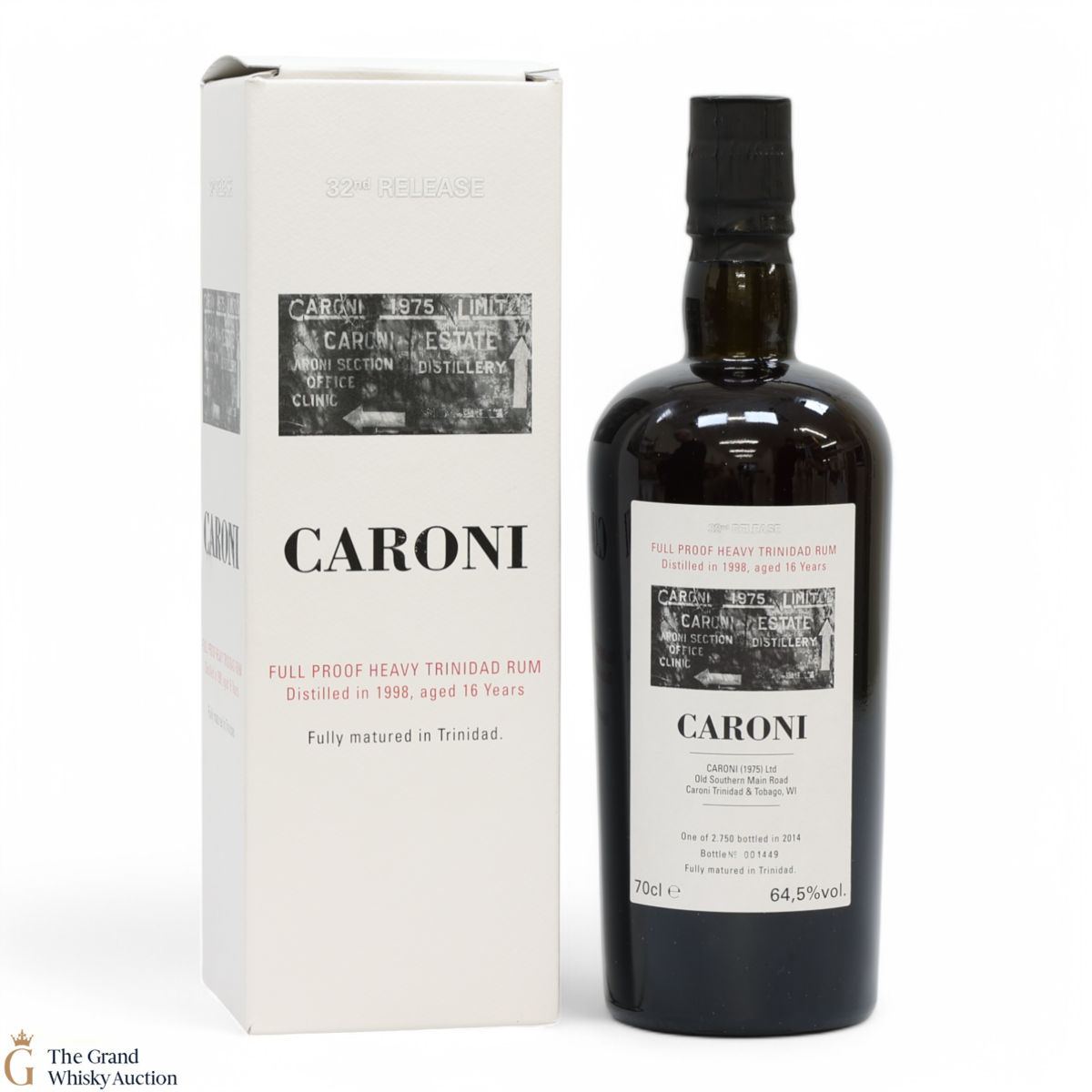 Caroni - 16 Year Old 1998 - 32nd Release - Full Proof Trinidad Rum
