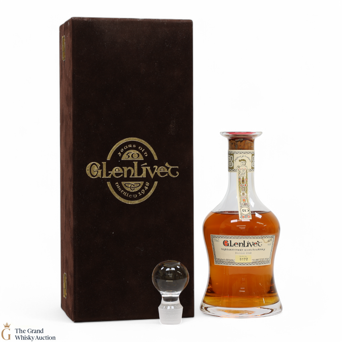 Glenlivet - 50 Year Old 1948 - Book of Kells Decanter - G&M