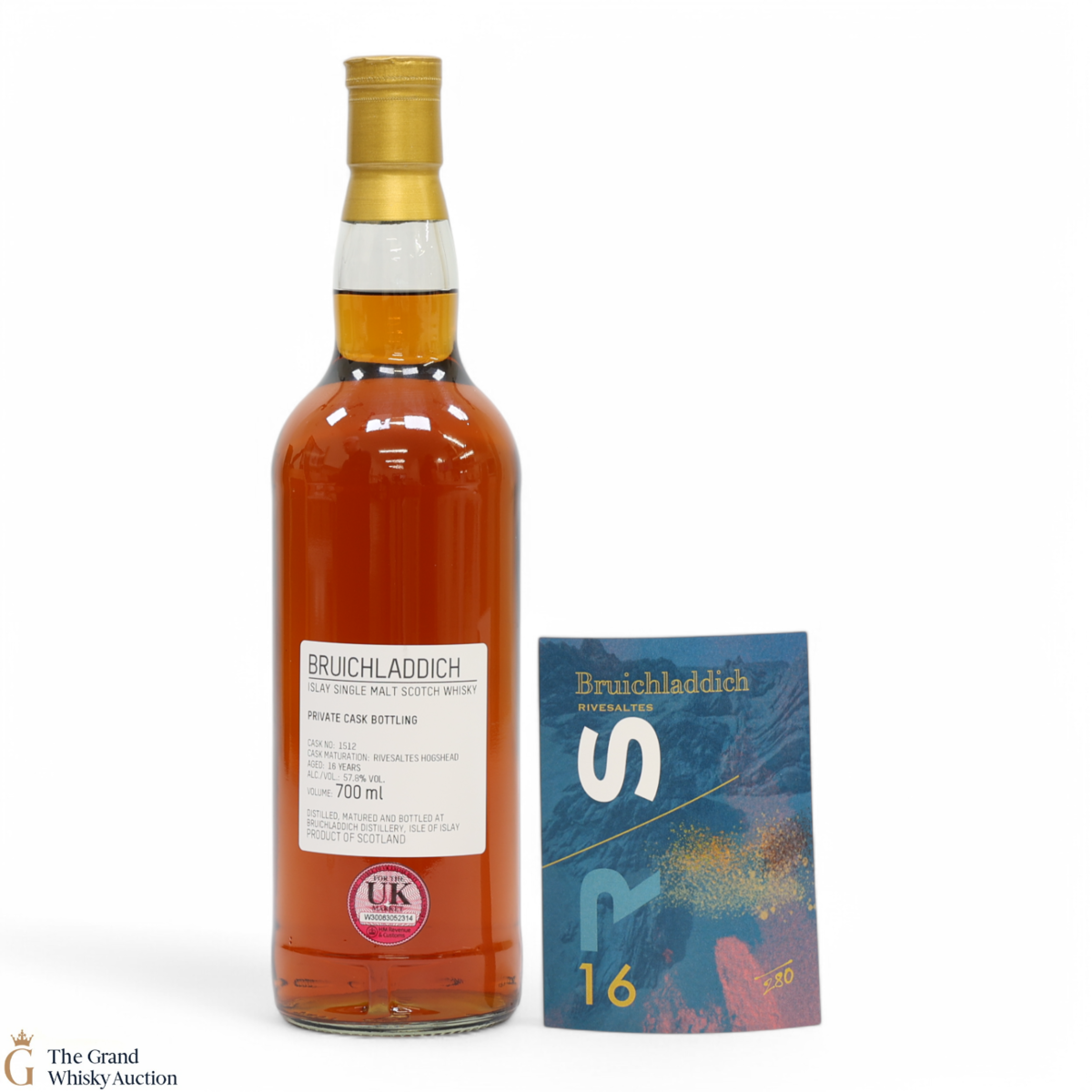Bruichladdich - 16 Year Old - Rivesaltes Hogshead #1512 - Private Cask