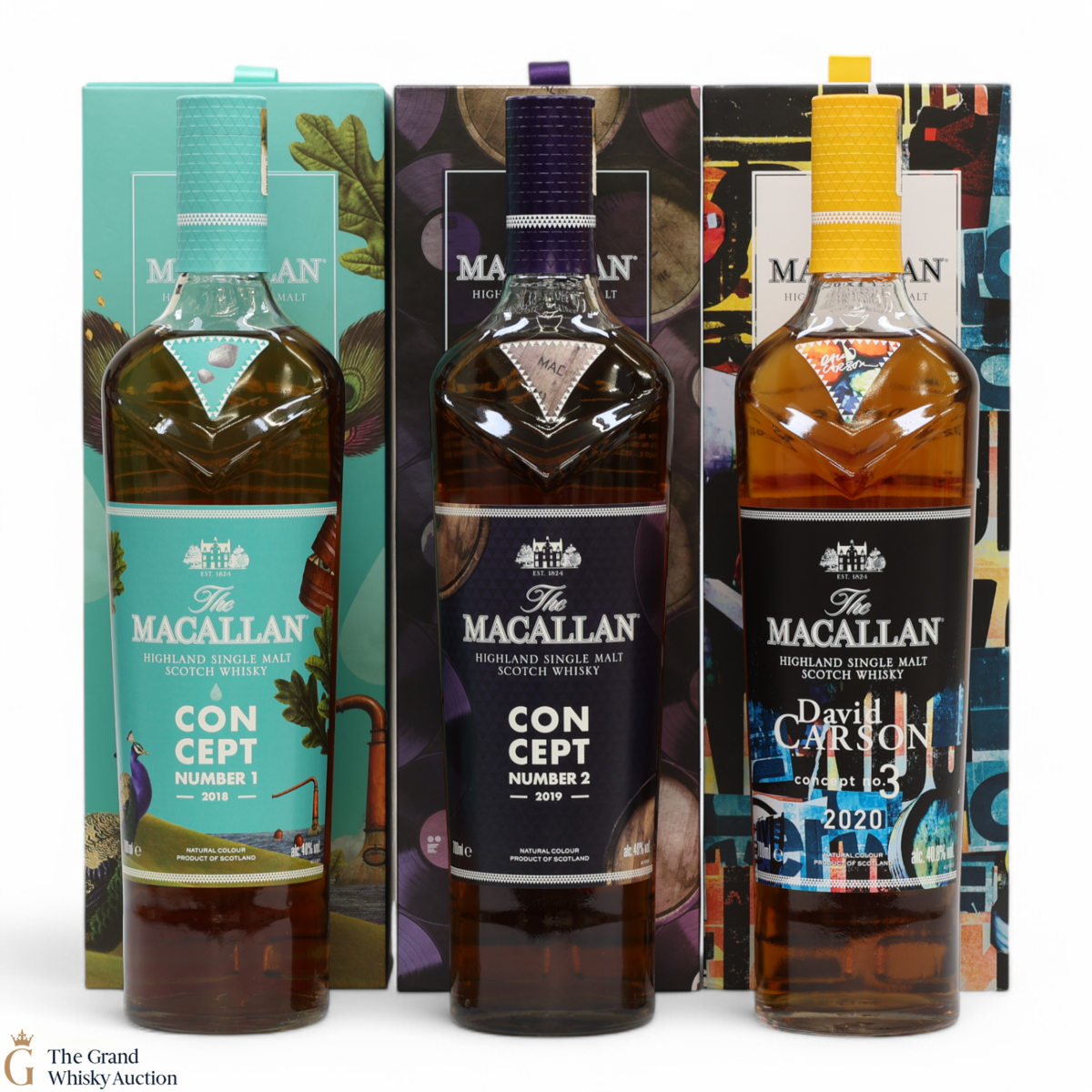Macallan - Concept No.1, No.2 + No.3 (3 x 70cl)