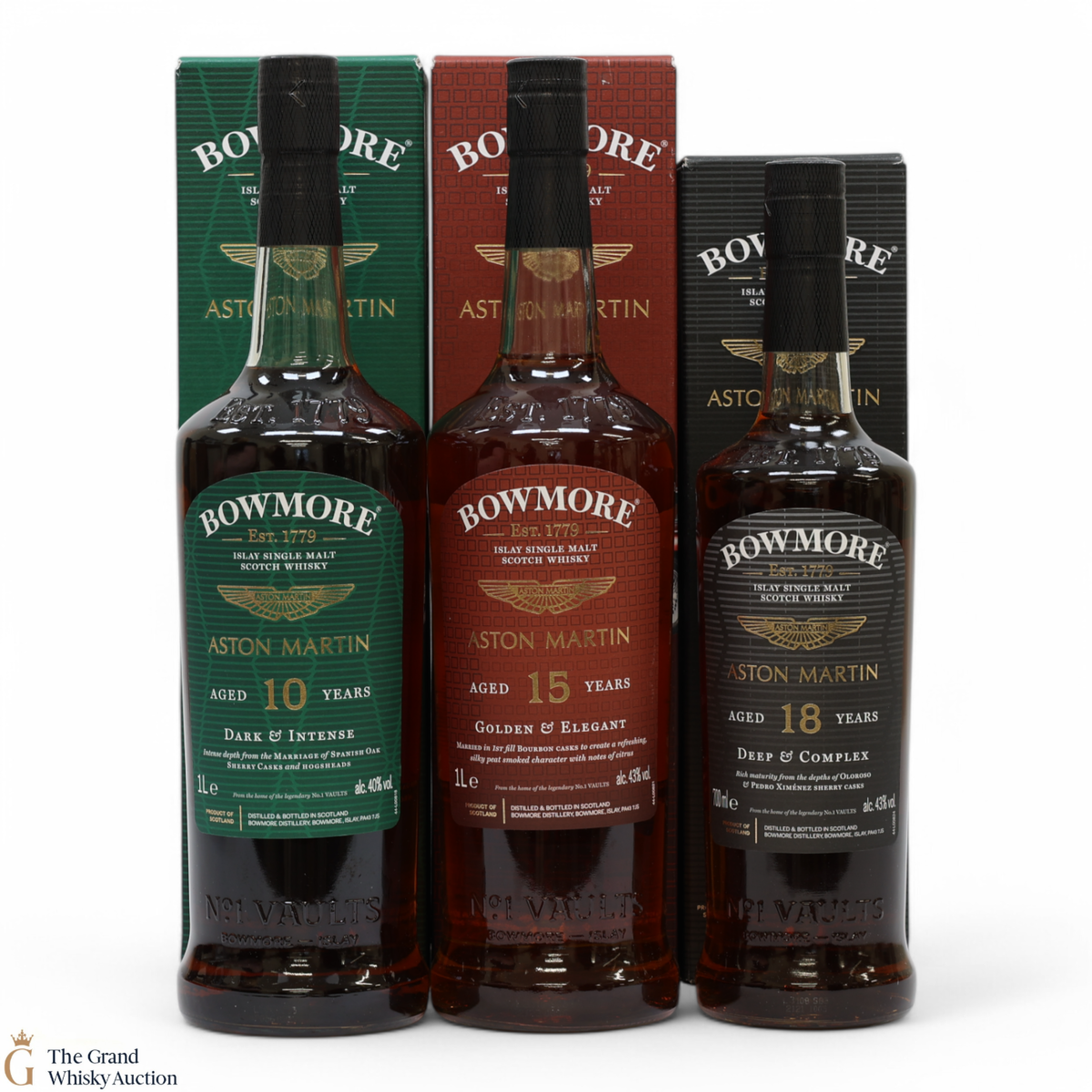Bowmore - Aston Martin - Edition 7,8 & 9 (2x1L & 1x70cl)