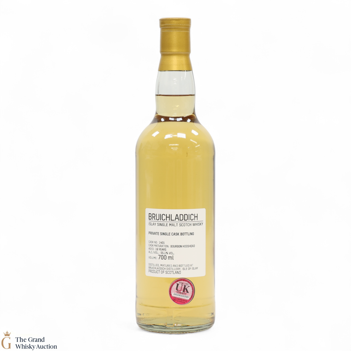 Bruichladdich - 19 Year Old - 1st Fill Bourbon Hogshead #1401 - Private Cask